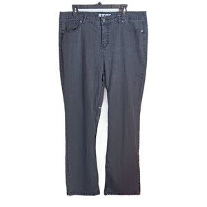 Croft & Barrow Bootcut Jeans Womens 18 Black High Rise Stretch Denim Jeans